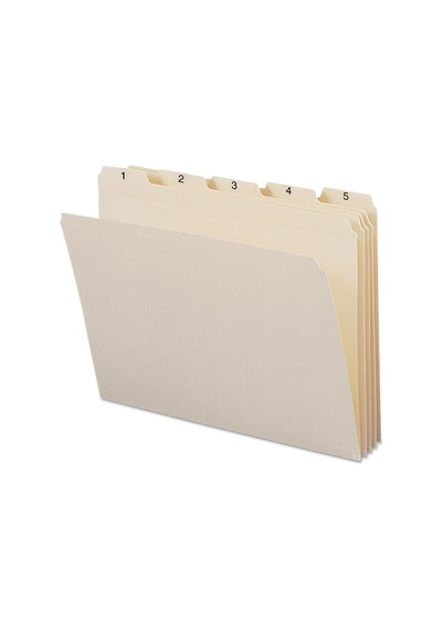 Indiziert Dosya Düzenleyici Set, Her Gün 1 31 , Klasörlere, Güçlendirilmiş 1/5-cut Tab, Letter Size, Manila, 31 Pro Set 11769