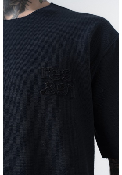 Respire Erkek Pis Dikişli Regular Fit T-shirt Lacivert