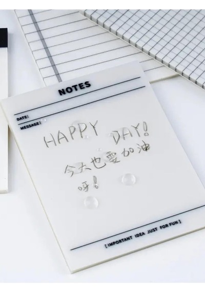 Şeffaf Renkli Yapışkan Not Kağıtları Defter Yer İmleri Etiket Ayraç Sticky Notes Gridnot Lines