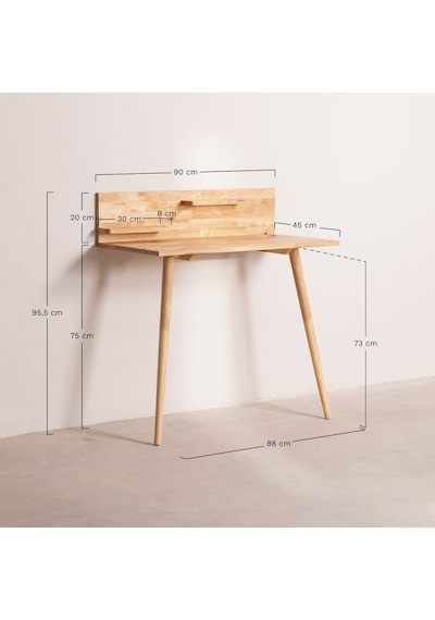 2 Ayaklı Basic Model Ahşap Çalışma Masası Ceviz