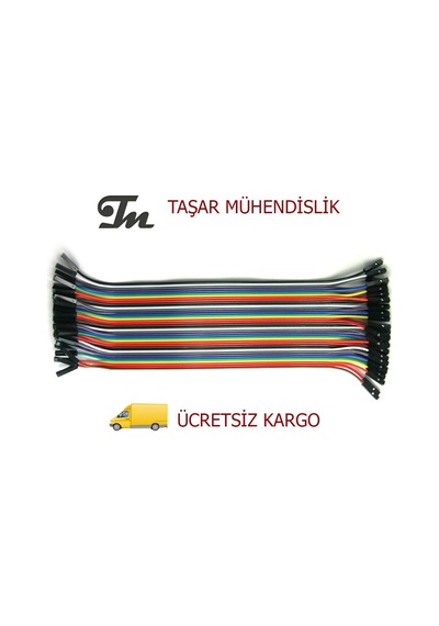 Dişi-Dişi Jumper Kablo 40Adet 20Cm Arduino Raspberry N11.2199