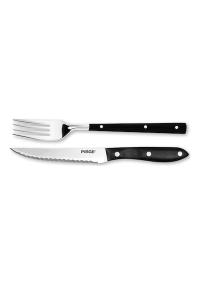 Pirge Steak/biftek Bıçağı & Çatal Seti 12 Cm