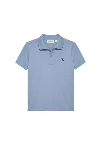 Calvin Klein Essential Regular Fit Erkek Çocuk Mavi Polo Yaka T-shirt-11140 Mavi