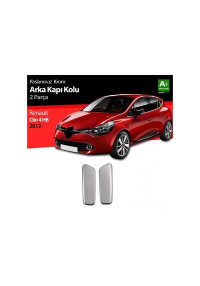 S-Dizayn Renault Clio 4 Hb Krom Arka Kapı Kolu 2 Prç. 2012   Üzeri