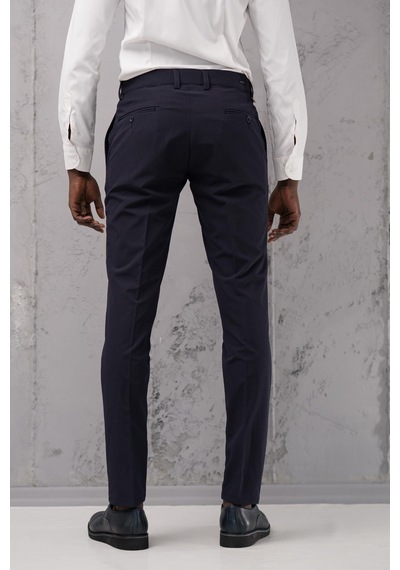 Notra Slimfit Pamuklu Full Likralı Esnek Yazlık Kumaş Pantolon Lacivert