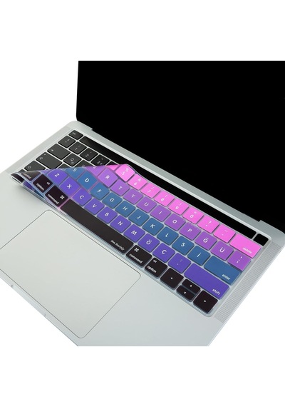 Türkçe Q Keyboard Cover Macbook Pro Touch Bar 13 İnç 15 İnç Uyumlu A1706 A1989 A2159 A1707 A1990 Us Ansı Amerikan