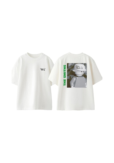 Thewert The Smiths 6 Tasarım Sırt Baskılı Pamuk Beyaz Oversize T-shirt