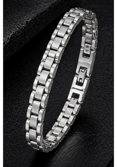 Erkek Paslanmaz Çelik Bileklik Detaylı Zincir Model Modern Şık Dayanıklı Tasarım Diğer