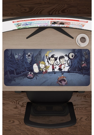 Don't Starve Kaymaz Dikişli Kauçuk Oyuncu Mousepad V5 - 70x30 Xl Gaming Mouse Pad Fare Altlığı