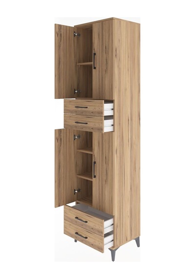 Hyperion Dolap 5 Raflı 4 Çekmeceli 4 Kapaklı 60x44x243 Çam-çam Çam Hyperion Dolap 5 Raflı 4 Çekmeceli 4 Kapaklı 60x44x243 Çam-çam Çam