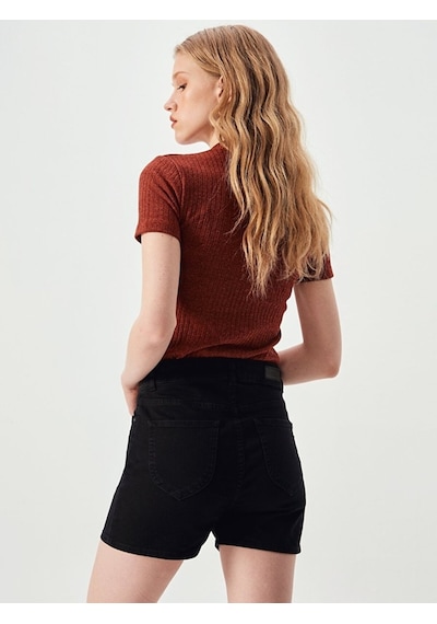Ltb Larıss Yüksek Bel Yüksek Bel Kadın Şort (540123630) 2XL