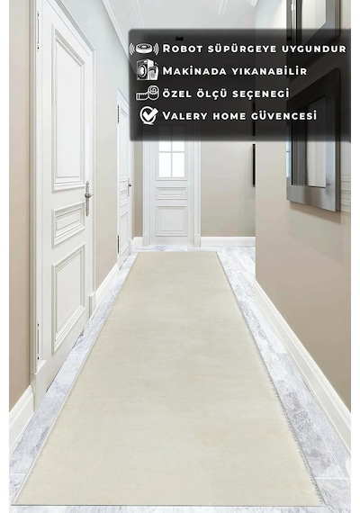 Vl Yıkanabilir Post Peluş Yolluk Beyaz Ekru