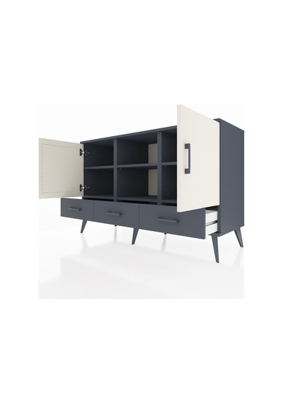 Hyperion Konsol 6 Raflı 3 Çekmeceli 3 Kapaklı 132x44x83 Antrasit-aytaşı/antrasit Aytaşı/antrasit Hyperion Konsol 6 Raflı 3 Çekmeceli 3 Kapaklı 132x44x83 Antrasit-aytaşı/antrasit Aytaşı/antrasit