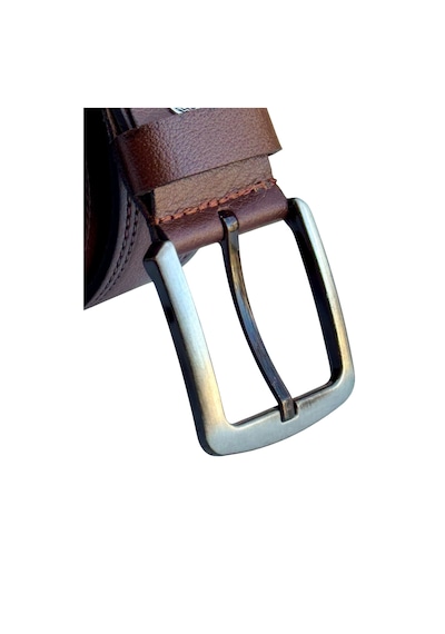 Süzer Deri 4 Cm. Spor Model Hakiki Deri Kenarları Dikişli Erkek Kemer Kahverengi