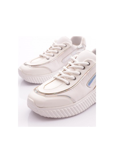 Dgn M0300 Kadin Bağcikli Spor Ayakkabi M0300-2030-R0198 Beyaz