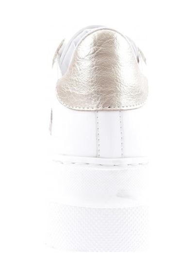 Dgn Es865-23y Kadin Kalin Silver Taşli Sneakers Ayakkabi ES865-2007-R0198 Beyaz