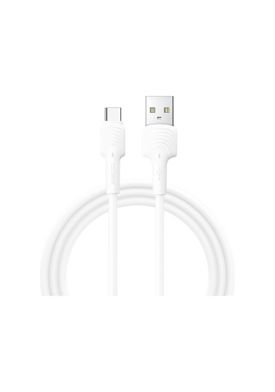 Recci Rtc-n26c Usb-a To Type-c Hızlı Şarj Özellikli Data Ve Şarj Kablosu 1m Beyaz