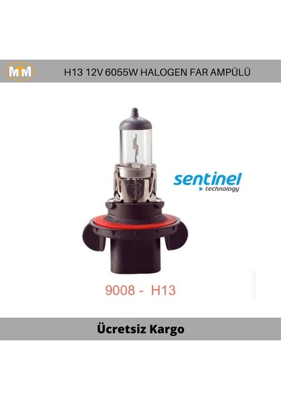 Sentinel H13 Halogen Far Ve Sis Ampülü 12V 60-55W