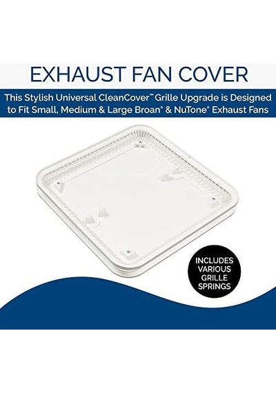 Broan Nutone Fg701s Evrensel Temiz Kılıf Banyo Egzoz Yükseltme Izgara Kapağı, Beyaz Banyo Fanı