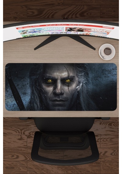 The Witcher V5 70x30 Xl Gaming Kauçuk Kaymaz Taban Mouse Pad Fare Altlığı