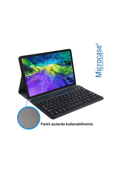 Microcase Apple Uyumlu iPad  Pro 11 2020 Bluetooth Klavyeli Standlı Kılıf Bkk4