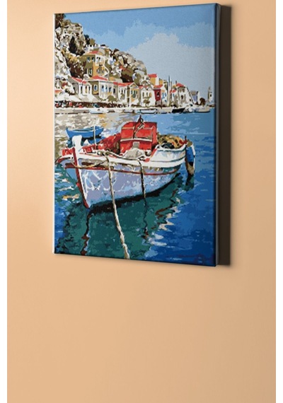 Webstyle Sayılarla Boyama Seti Kasnaklı Ege Kıyıları 60 X 75 Cm
