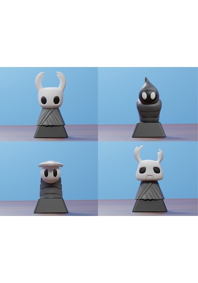 Hollow Knight Silksong Yeraltı Krallığı Şövalyeleri 4 Parça Koleksiyonluk Mekanik Klavye Tuş Seti
