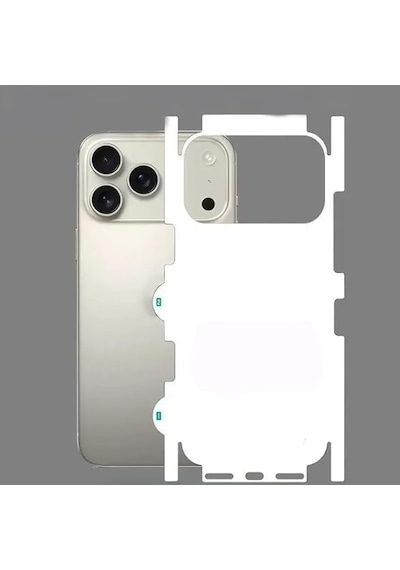 Tr İphone 17 Pro İle Uyumlu Şeffaf Arka Yüzey Koruma Çizilmez, Darbe Emici, İnce Ve Hafif Şeffaf Kaplama