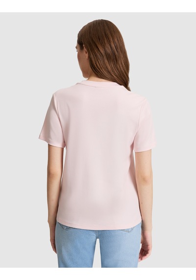 Pierre Cardin Kadın Açık Pembe Tişört Basic 50323570-vr078