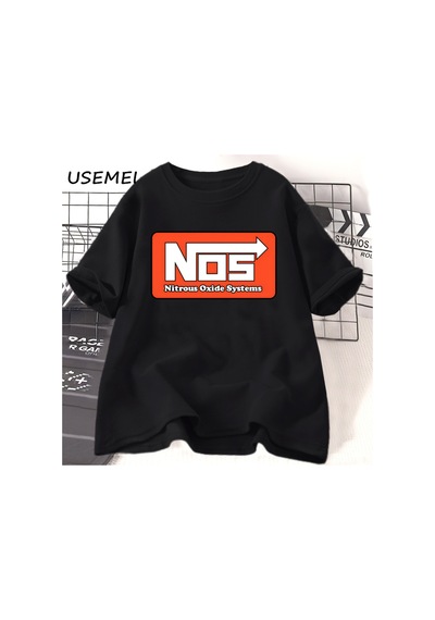Flood Of Style Sistemler Baskı T-shirt Hızlı Öfkeli Araba Yarışı Spor T Shirt Erkekler Kadınlar İçin Serin R Siyah