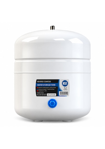 Su Arıtma Tankı Nsf Onaylı 12 Lt 3,2 Galon Tank Vanası Hediyeli -