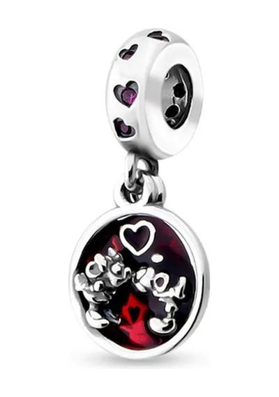 Fubena Minnie Ve Mickey Mouse Sevgi Ve Öpücük Sallantılı Charm