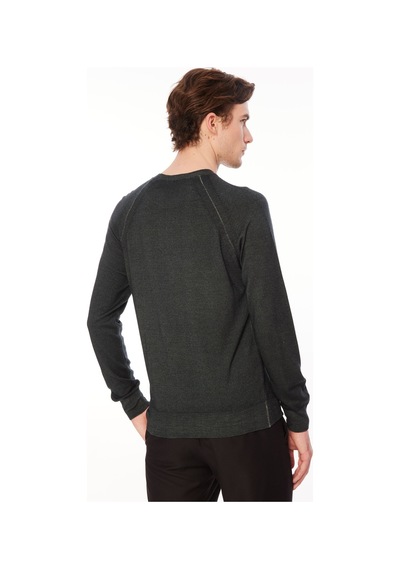 At.p.co Bisiklet Yaka Slim Fit Koyu Yeşil Erkek Kazak A274s40res-