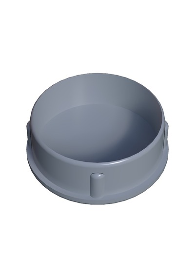 Cateksss 76 Mm Düz İç Profil Tapası 1.2 Mm Ral7035 - 55 Li Paket Gri