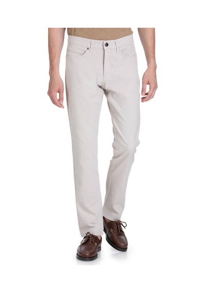Hatemoğlu Bej Regular Fit Pamuklu 5 Cep Kanvas Pantolon 35339 Bej