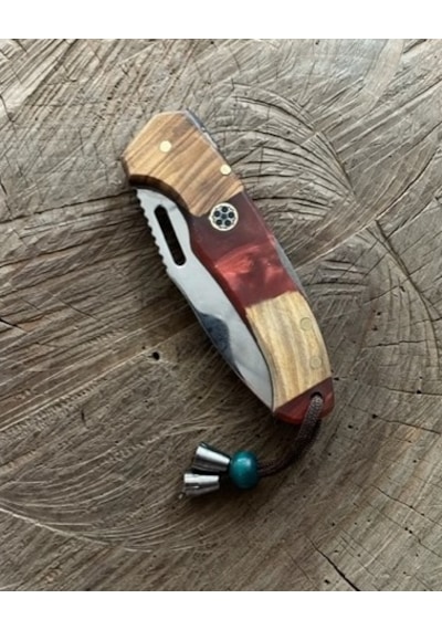 Dmr Mini Çakı El Yapımı Çakı Avcı Kampçı Bıçagı Cep Bıçak 18cm Çok Renkli