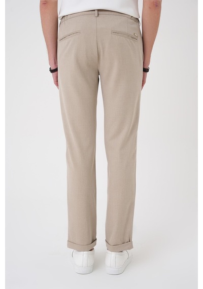 Efor Comfort Fit Beli Lastikli Bej Jogger Pantolon P 1183 Bej