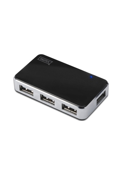 Digitus Usb 2.0 4 Port Hub, 4 X Usb A Dişi, 1 X Usb B Mini Dişi, Güç Adaptörlü, Plastik-18496