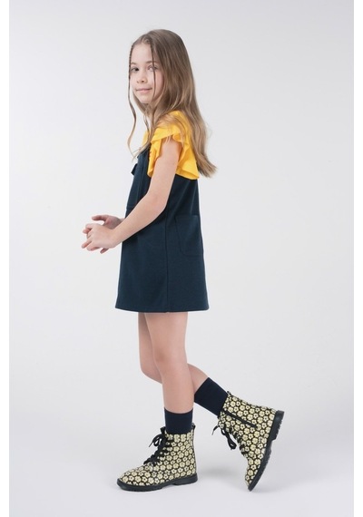 Brz Kids Kız Çocuk Salopet-Lacivert