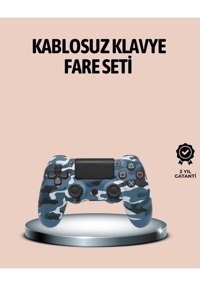 Bluetooth Kablosuz Ps4 Gamepad Çift Motorlu Siyah Controller - Lisinya 59232801