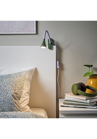 Ikea Nävlınge Çalışma Lambası, Lila-koyu Yeşil