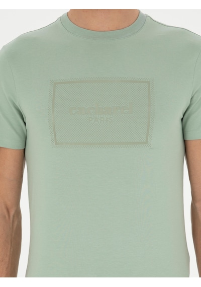 Haki Slim Fit Bisiklet Yaka T-shirt Yeşil
