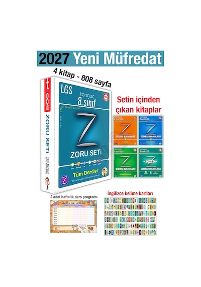 8. Sınıf 2027 Zoru Bankası Tüm Dersler Seti Lgs