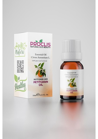 Proclis Petitgrain Yağı, %100 Doğal Uçucu Yağ, Petitgrain Oil, Citrus Aurantium L. Ssp. 10ml