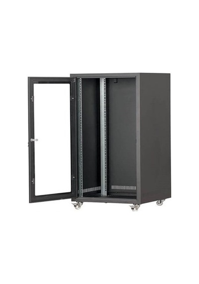 Setrack 19" 16U 600 x 800 Tekerlekli Camlı Rack Kabinet