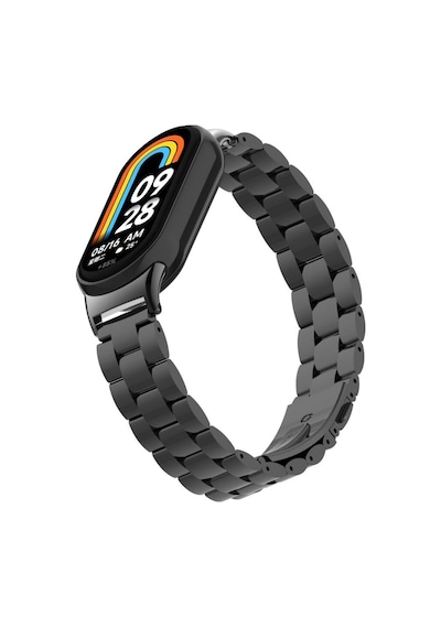 Ekılıf - Xiaomi Mi Band 9 Uyumlu - Kordon Metal Kordon - Krd-04 - Gold