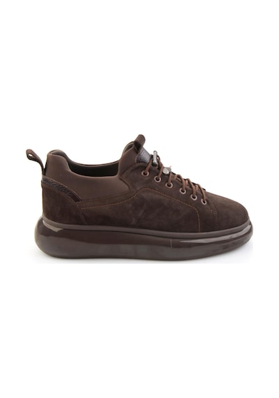 Kahve Hakiki Deri Erkek Sneaker E01401083202 Kahve