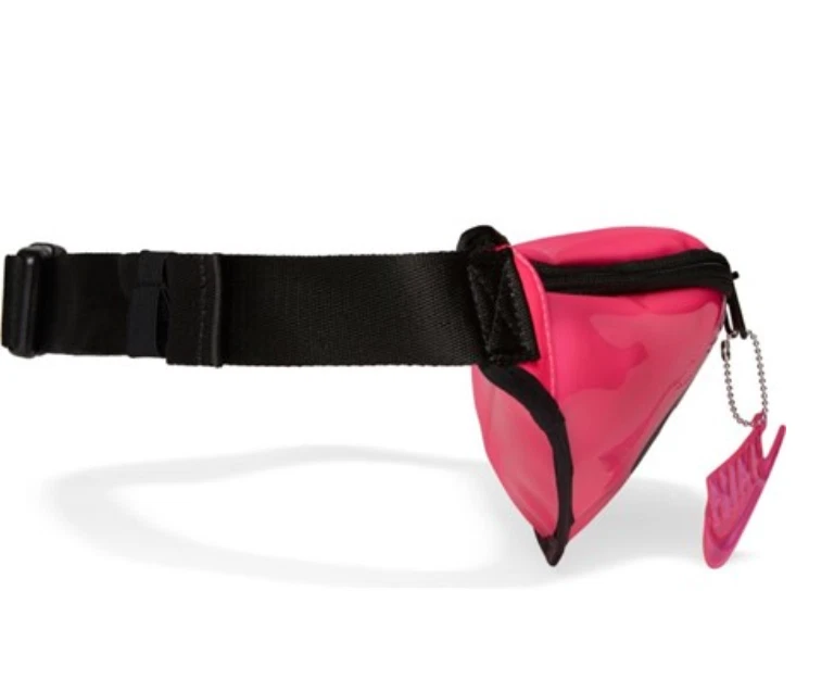 Nike Air Heritage Fanny Pack Zip Hip Waist Bag Bum Belt Thermo Plastic Key Ring Pembe