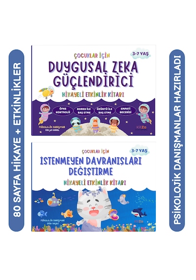 3-7 Yaş Duygusal Zeka Güçlendirme Ve İstenmeyen Davranışları Değiştirme Hikayeli Etkinlik Kitabı