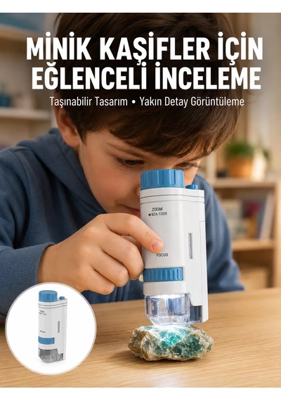 Pmma Optik Lensli Kompakt Taşınabilir Mikroskop Yeni Nesil Mh-hs1442-3822